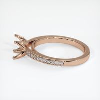 18K Rose Gold Pave Ring Setting Image