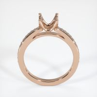 18K Rose Gold Pave Ring Setting Image