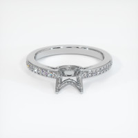 Silver Pave Ring Setting Image