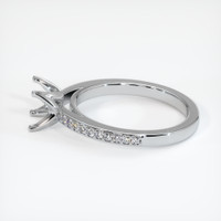 10K White Gold Pave Ring Setting Image