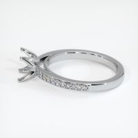 14K White Gold Pave Ring Setting Image