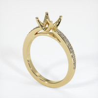 10K Yellow Gold Pave Ring Setting Video