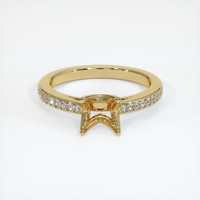 10K Yellow Gold Pave Ring Setting Image