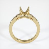 14K Yellow Gold Pave Ring Setting Image