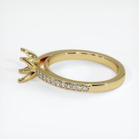 18K Yellow Gold Pave Ring Setting Image