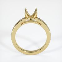 18K Yellow Gold Pave Ring Setting Image