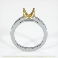 14K Yellow & White Pave Ring Setting Image