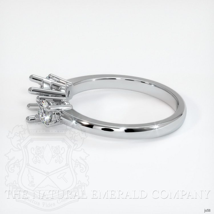 Silver Three Stone Ring Setting