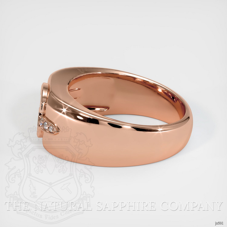 14K Rose Gold Men's Ring Setting