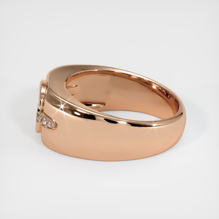 18K Rose Gold Men's Ring Setting