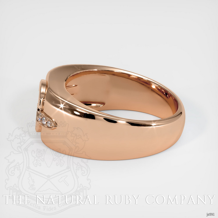 18K Rose Gold Men's Ring Setting