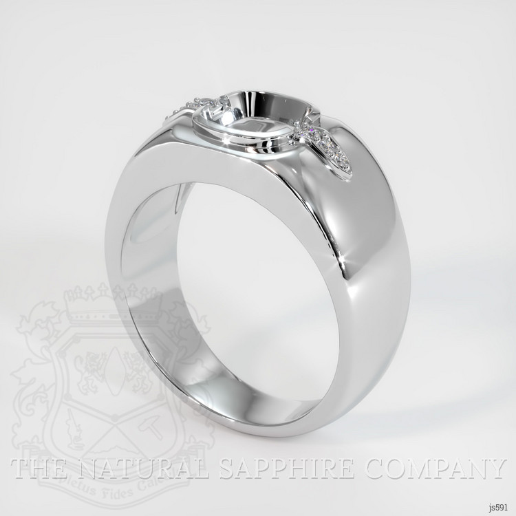 Silver Men's Ring Setting