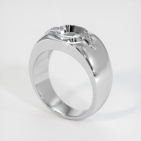 10K White Gold Men's Ring Setting Video