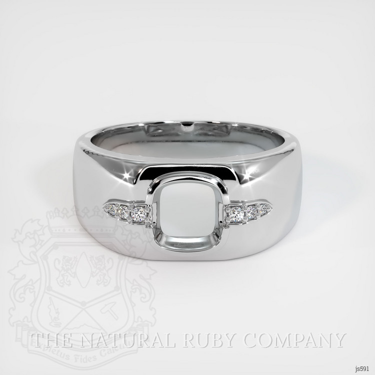 10K White Gold Men's Ring Setting
