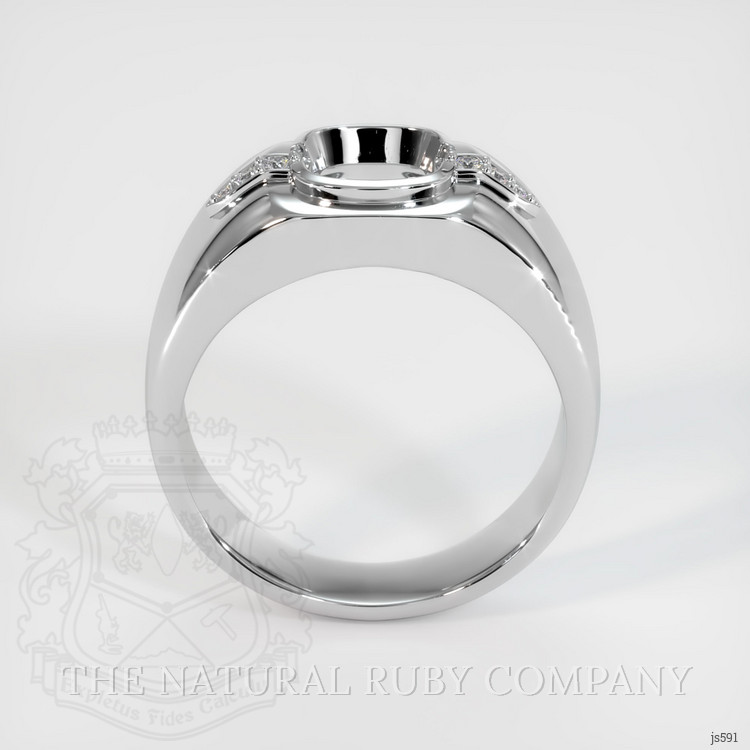 10K White Gold Men's Ring Setting