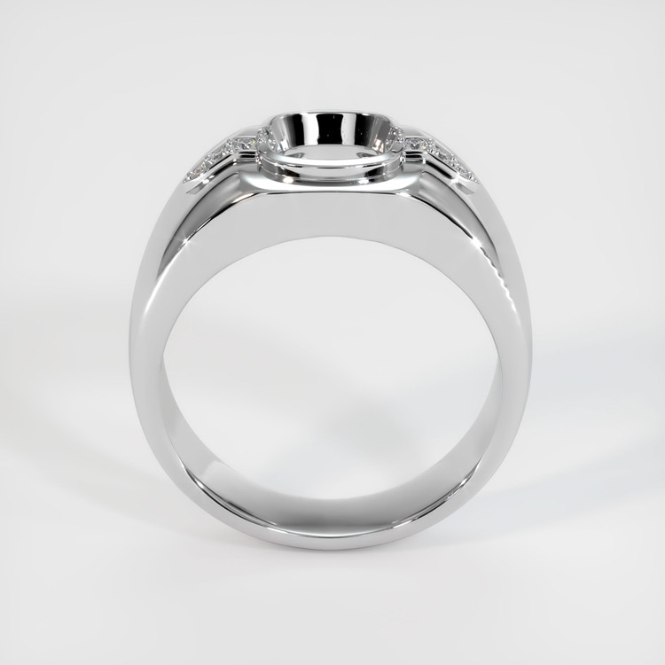 14K White Gold Men's Ring Setting