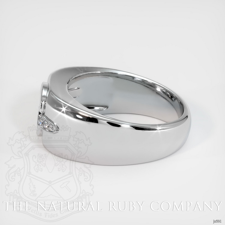 18K White Gold Men's Ring Setting