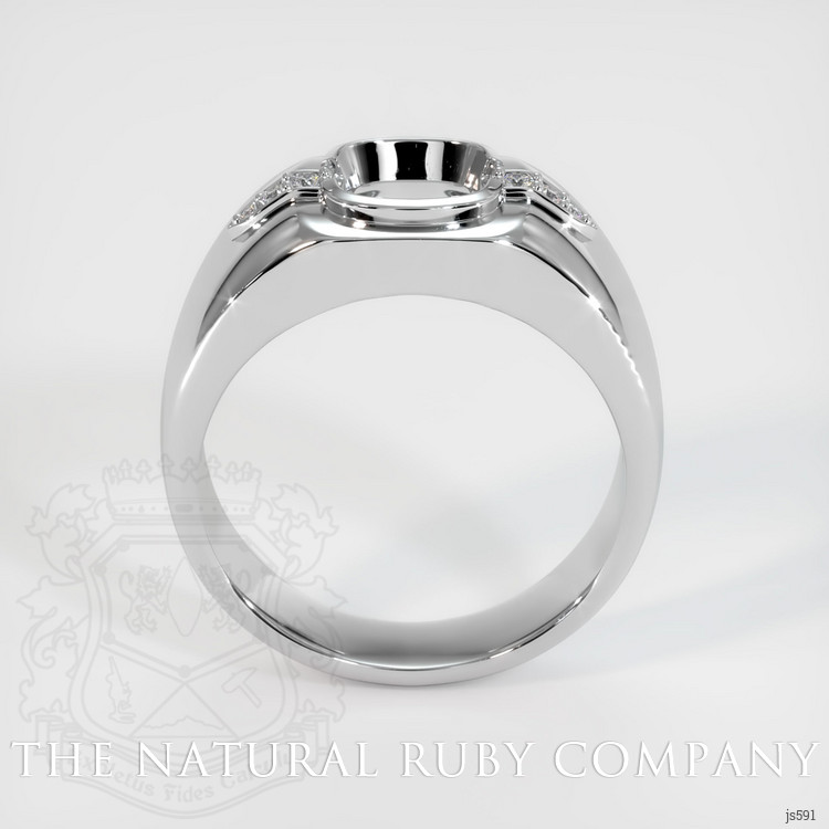 18K White Gold Men's Ring Setting