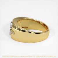 14K White & Yellow Men's Ring Setting Image