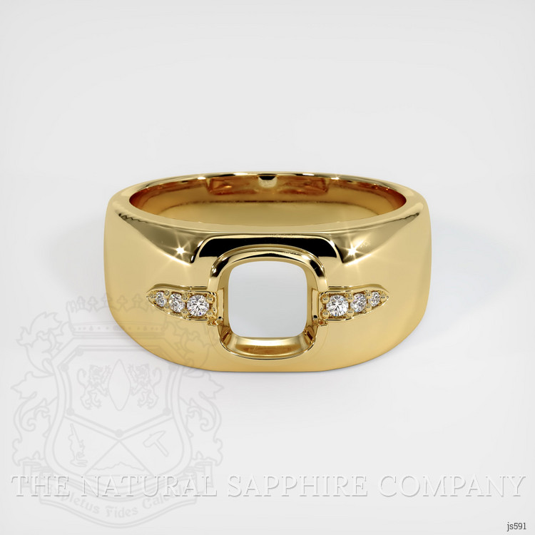 10K Yellow Gold Men's Ring Setting