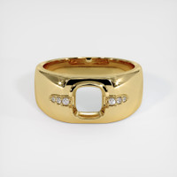 14K Yellow Gold Men's Ring Setting Image