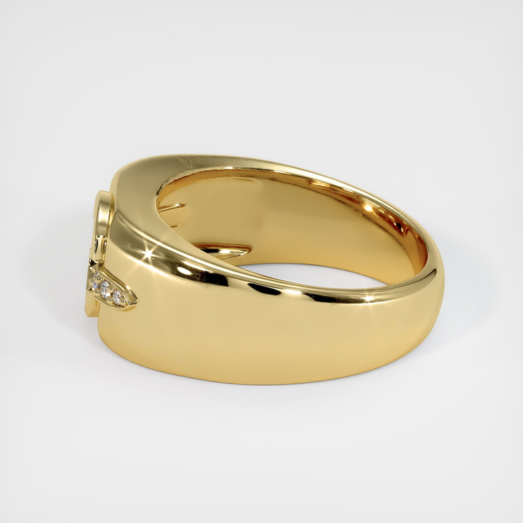 14K Yellow Gold Men's Ring Setting