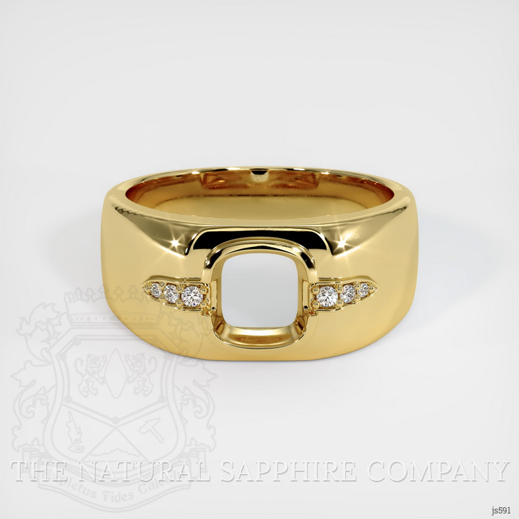 18K Yellow Gold Men's Ring Setting