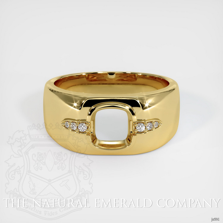 18K Yellow Gold Men's Ring Setting