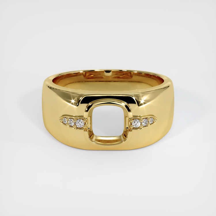 18K Yellow Gold Men's Ring Setting