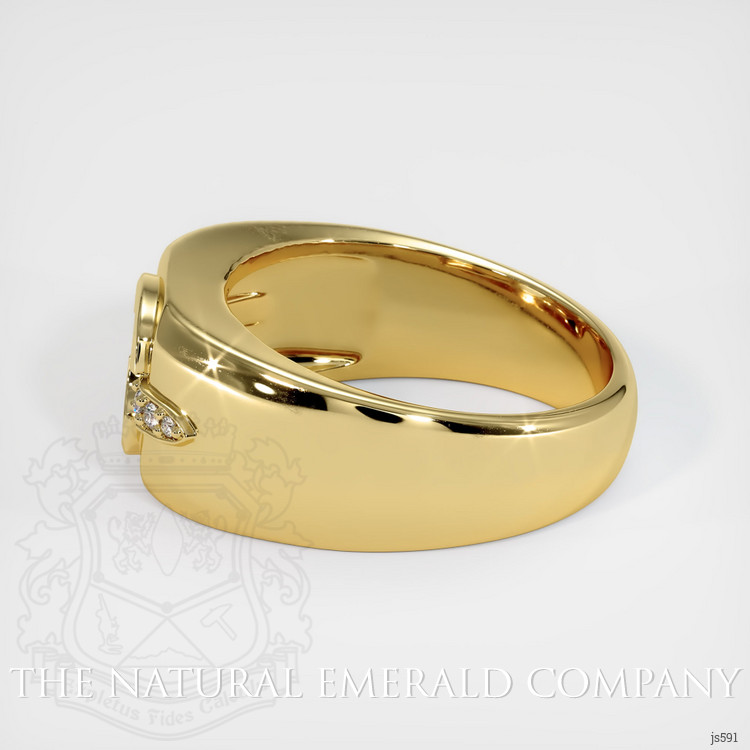 18K Yellow Gold Men's Ring Setting