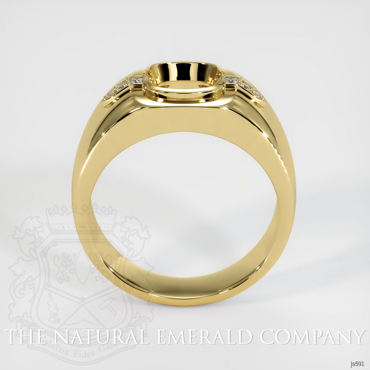 18K Yellow Gold Men's Ring Setting