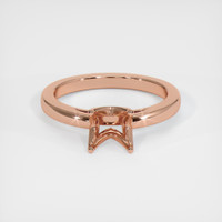 14K Rose Gold Solitaire Ring Setting Image