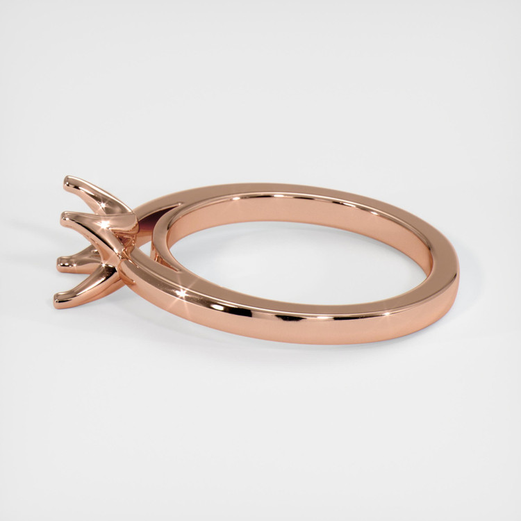 14K Rose Gold Solitaire Ring Setting