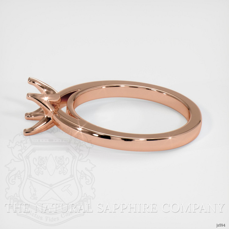 14K Rose Gold Solitaire Ring Setting