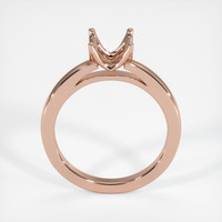 14K Rose Gold Solitaire Ring Setting Image