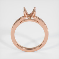 14K Rose Gold Solitaire Ring Setting Image