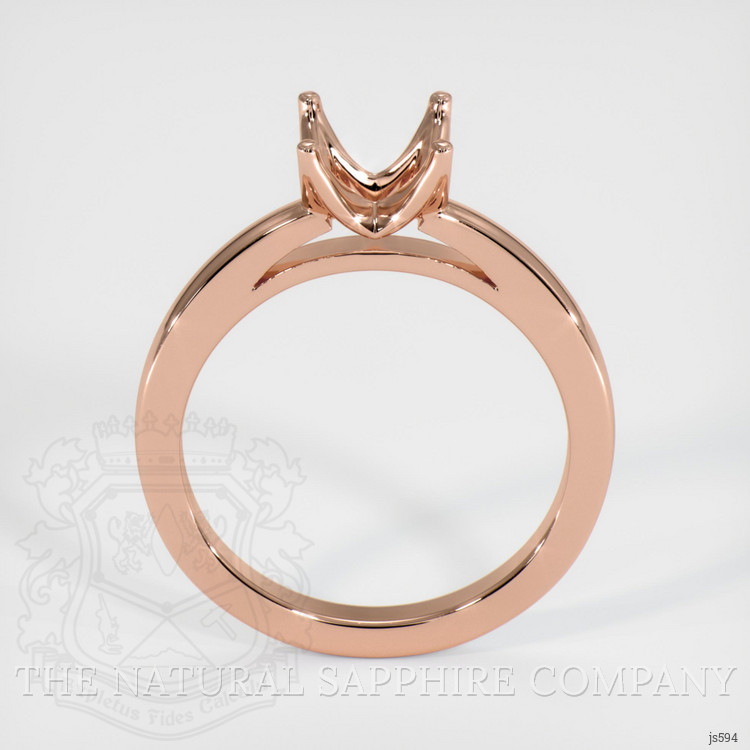 14K Rose Gold Solitaire Ring Setting
