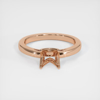 18K Rose Gold Solitaire Ring Setting Image