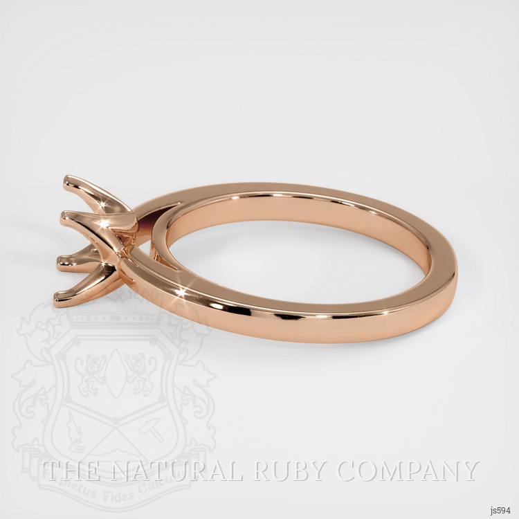 18K Rose Gold Solitaire Ring Setting