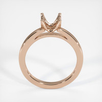 18K Rose Gold Solitaire Ring Setting Image