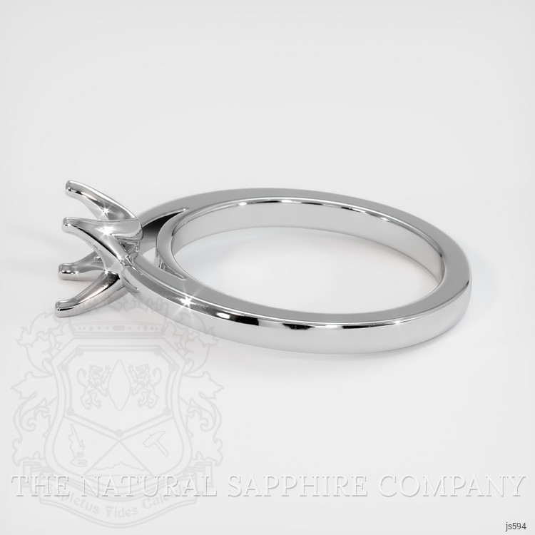 10K White Gold Solitaire Ring Setting