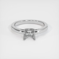 14K White Gold Solitaire Ring Setting Image
