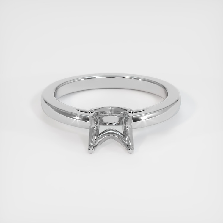 14K White Gold Solitaire Ring Setting