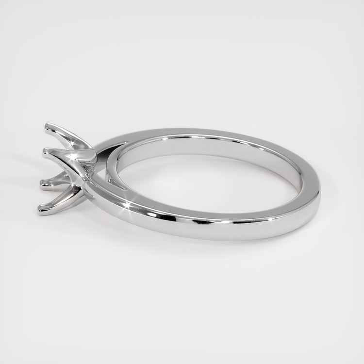 14K White Gold Solitaire Ring Setting