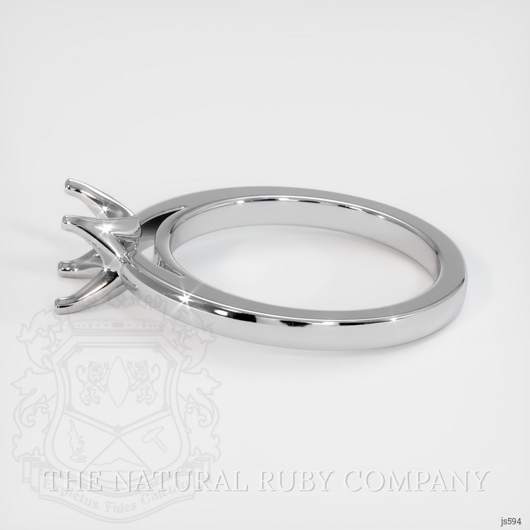 14K White Gold Solitaire Ring Setting