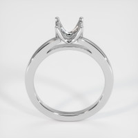 14K White Gold Solitaire Ring Setting Image