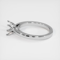 18K White Gold Solitaire Ring Setting Image