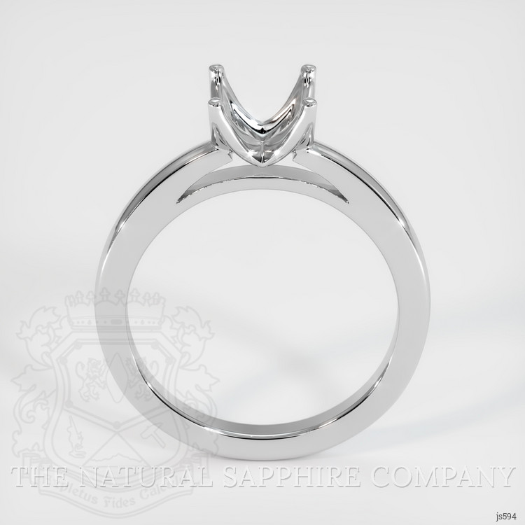 18K White Gold Solitaire Ring Setting