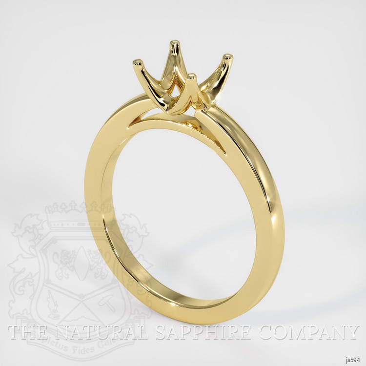 14K Yellow Gold Solitaire Ring Setting