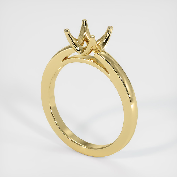 14K Yellow Gold Solitaire Ring Setting
